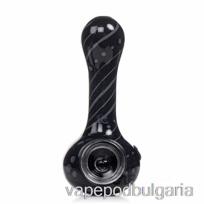 Vape Bulgaria Eyce Oraflex флорална силиконова лъжица черно / сиво